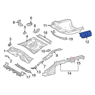 Toyota OE - Rear Left Rearward Floor Extension