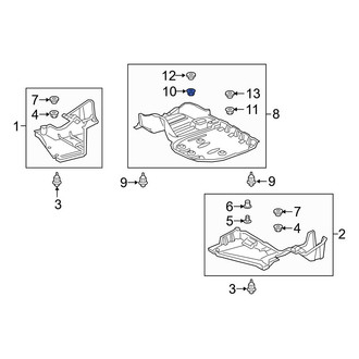 Toyota OE - Floor Pan Splash Shield Clip