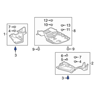Toyota OE - Floor Pan Splash Shield Clip