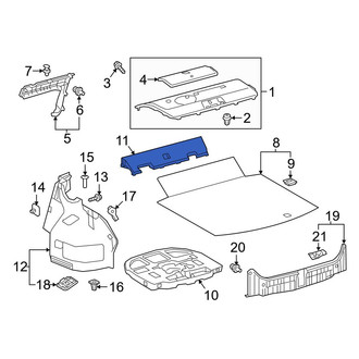 Toyota OE - Rear Center Trunk Trim Panel