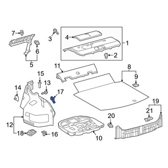 Toyota OE - Rear Tie Down Hook