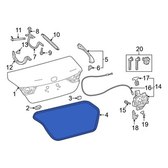 Toyota OE - Rear Deck Lid Seal