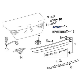 Toyota OE - Rear Deck Lid Emblem