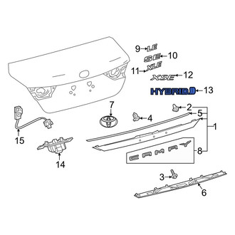 Toyota OE - Rear Deck Lid Emblem