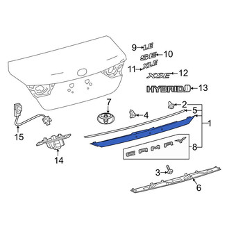 Toyota OE - Rear Deck Lid Finish Panel