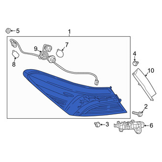 Toyota OE - Rear Right Tail Light Assembly