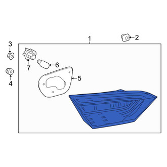 Toyota OE - Rear Right Back Up Light Assembly