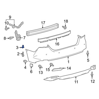 Toyota OE - Right Bumper Cover Bracket