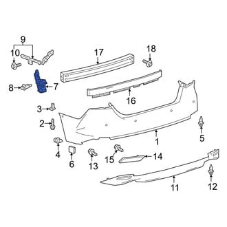Toyota OE - Right Bumper Seal