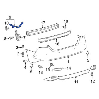 Toyota OE - Rear Left Bumper Guide