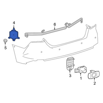 Toyota OE - Rear Blind Spot Detection System Warning Sensor