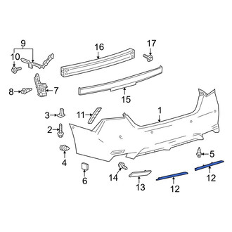 Toyota OE - Rear Left Bumper Trim
