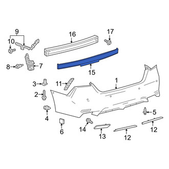Toyota OE - Rear Bumper Impact Absorber