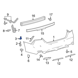 Toyota OE - Left Bumper Cover Bracket