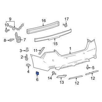 Toyota OE - Front Left Fender Liner Extension