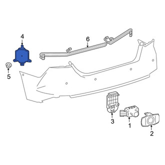 Toyota OE - Rear Blind Spot Detection System Warning Sensor