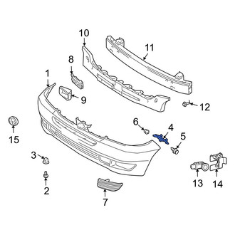 Toyota OE - Front Right Bumper Cover Support Rail