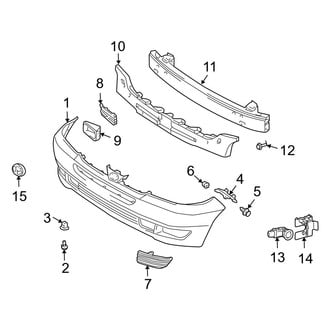 Toyota OE - Front Bumper - Bumper & Components