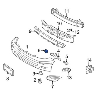 Toyota OE - Rear Bumper Cover Grommet