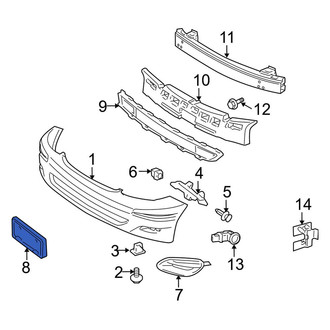 Toyota OE - Front License Plate Bracket