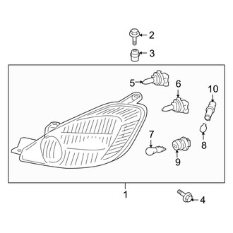 Toyota OE - Front Lamps - Headlamp Components (W/O High Intensity, Discharge)