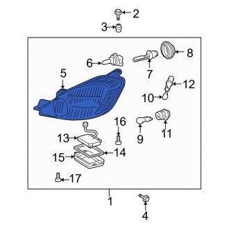 Toyota OE - Front Left Headlight