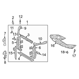 Toyota OE - Radiator Support