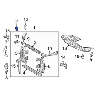 Toyota OE - Upper Radiator Insulator