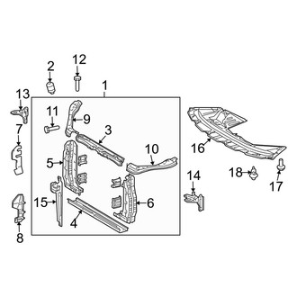 Toyota OE - Radiator Support