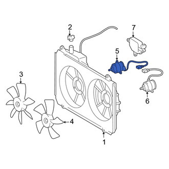 Toyota OE - Right Engine Cooling Fan Motor