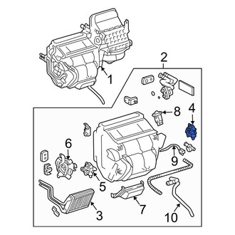Toyota OE - Front Right HVAC Blend Door Actuator