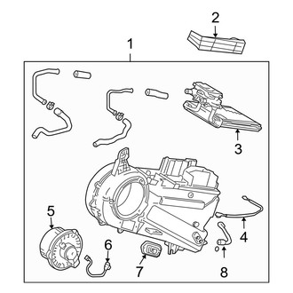 Toyota OE - Air Conditioner & Heater - Evaporator Components (Rear)