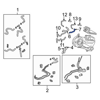 Toyota OE - HVAC Heater Hose