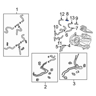 Toyota OE - HVAC Heater Hose