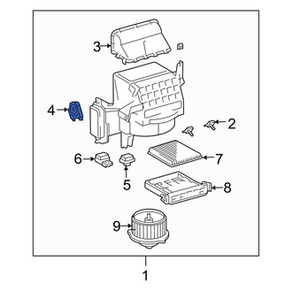 Toyota OE - Front HVAC Air Inlet Door Actuator