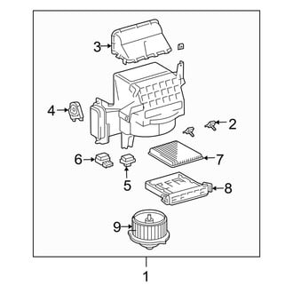 Toyota OE - Air Conditioner & Heater - Blower Motor & Fan (Front)