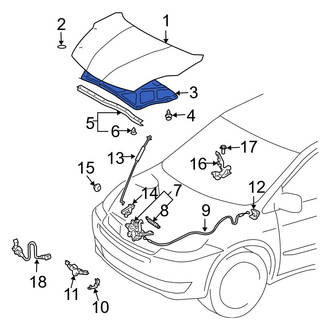 Toyota OE - Front Hood Insulation Pad