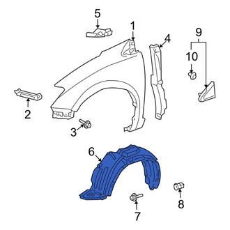 Toyota OE - Front Left Fender Splash Shield
