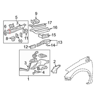 Toyota OE - Fender - Structural Components & Rails