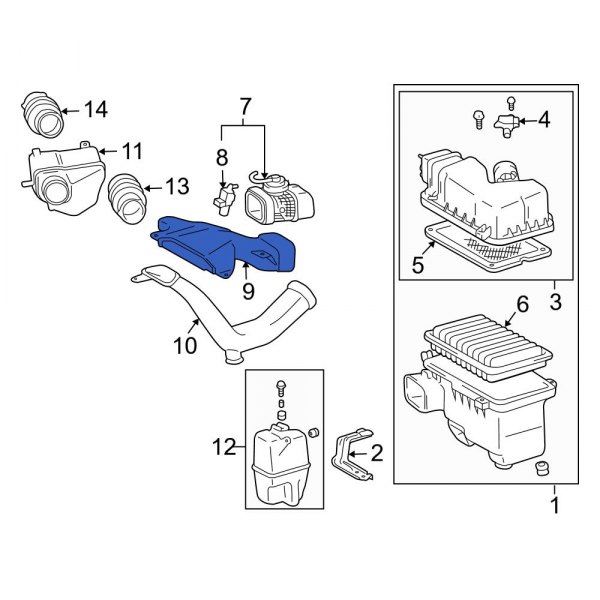 Engine Air Intake Hose