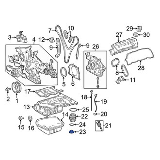 Toyota OE - Engine Oil Filter Housing Cover Drain Plug