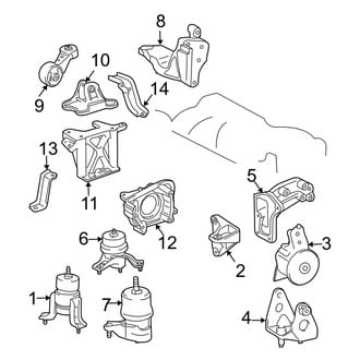 Toyota OE - Engine / Transaxle - Engine & Transmission Mounting