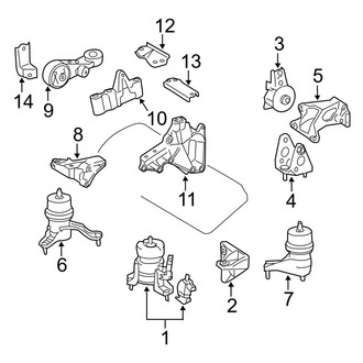Toyota OE - Engine / Transaxle - Engine & Transmission Mounting
