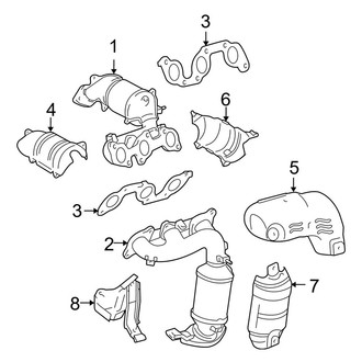 Toyota OE - Exhaust System - Manifold (AWD)