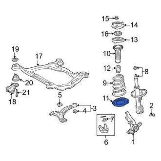 Toyota OE - Front Lower Coil Spring Insulator