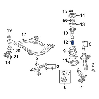 Toyota OE - Front Suspension Strut Bumper