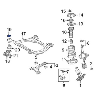 Toyota OE - Front Rearward Suspension Crossmember Stop