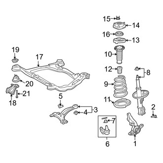 Toyota OE - Front Suspension - Suspension Components (FWD)