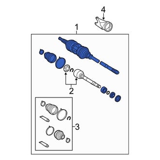 Toyota OE - Front Right CV Axle Assembly
