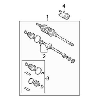 Toyota OE - Front Suspension - Drive Axles (FWD)